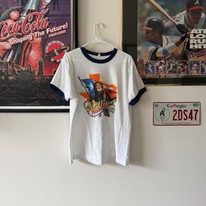 Vintage Screen Stars 80s Willie Nelson Tour Ringer Tee